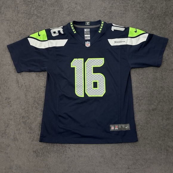 Seattle Seahawks Nike Jersey Youth Large #16 Tyler Lockett Embroidered Autograph - Picture 3 of 9